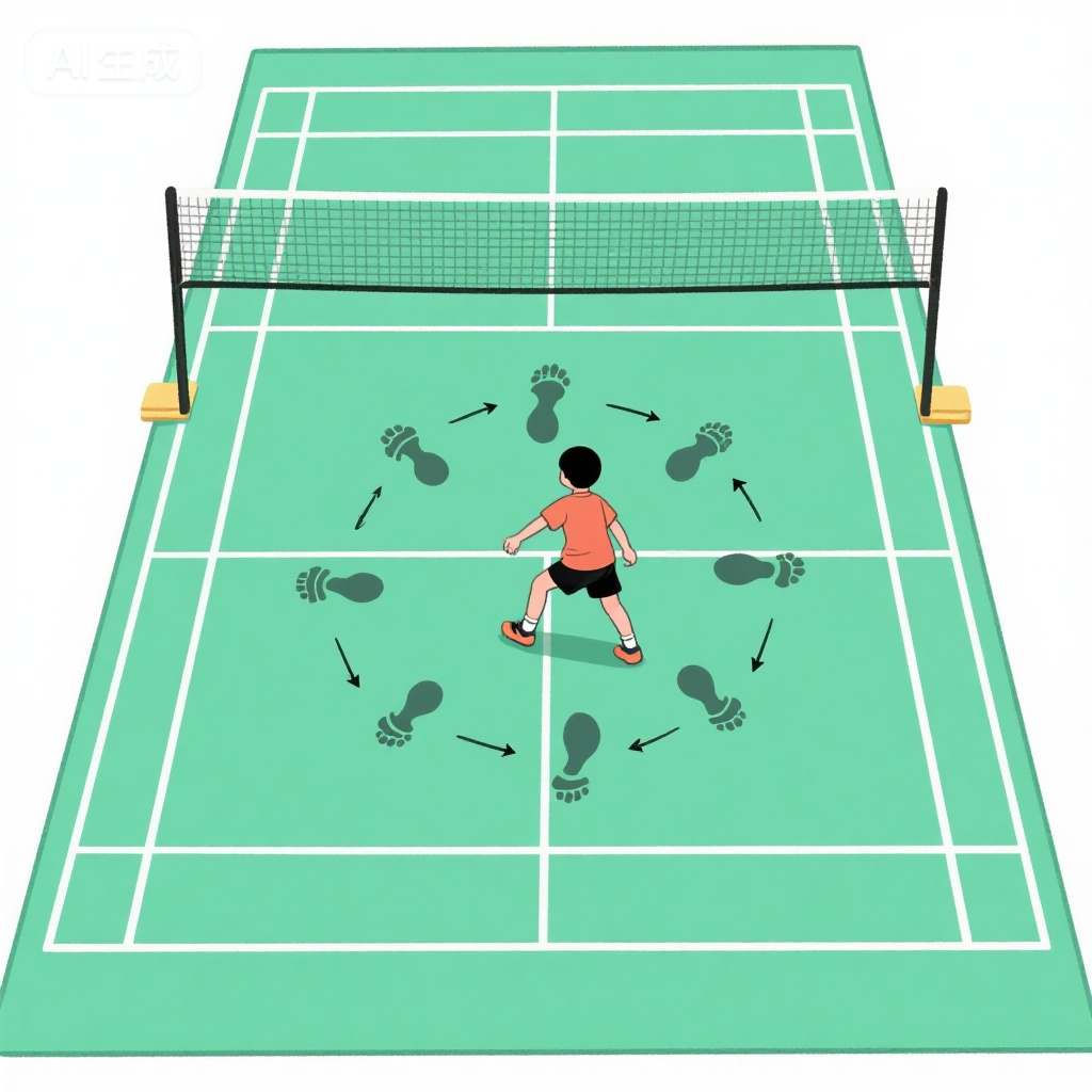 羽毛球步法