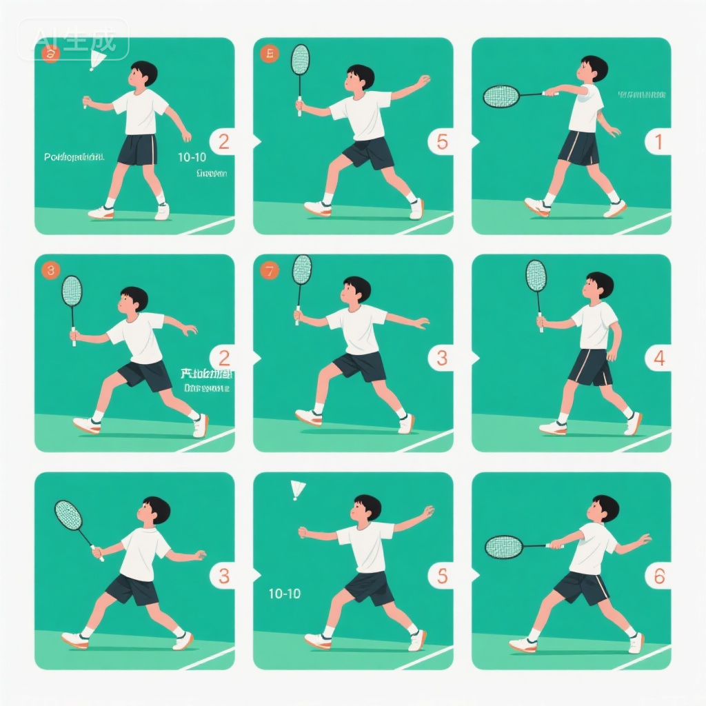 正手高远球完整动作