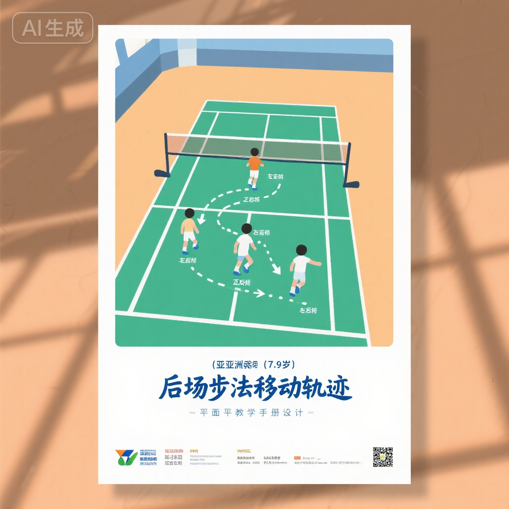 后场步法移动轨迹