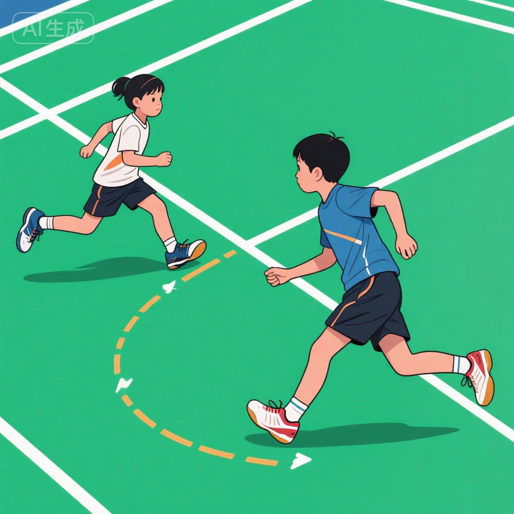 侧身步法移动示范